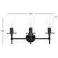 Safavieh Luka Vanity Sconce in Black, , large