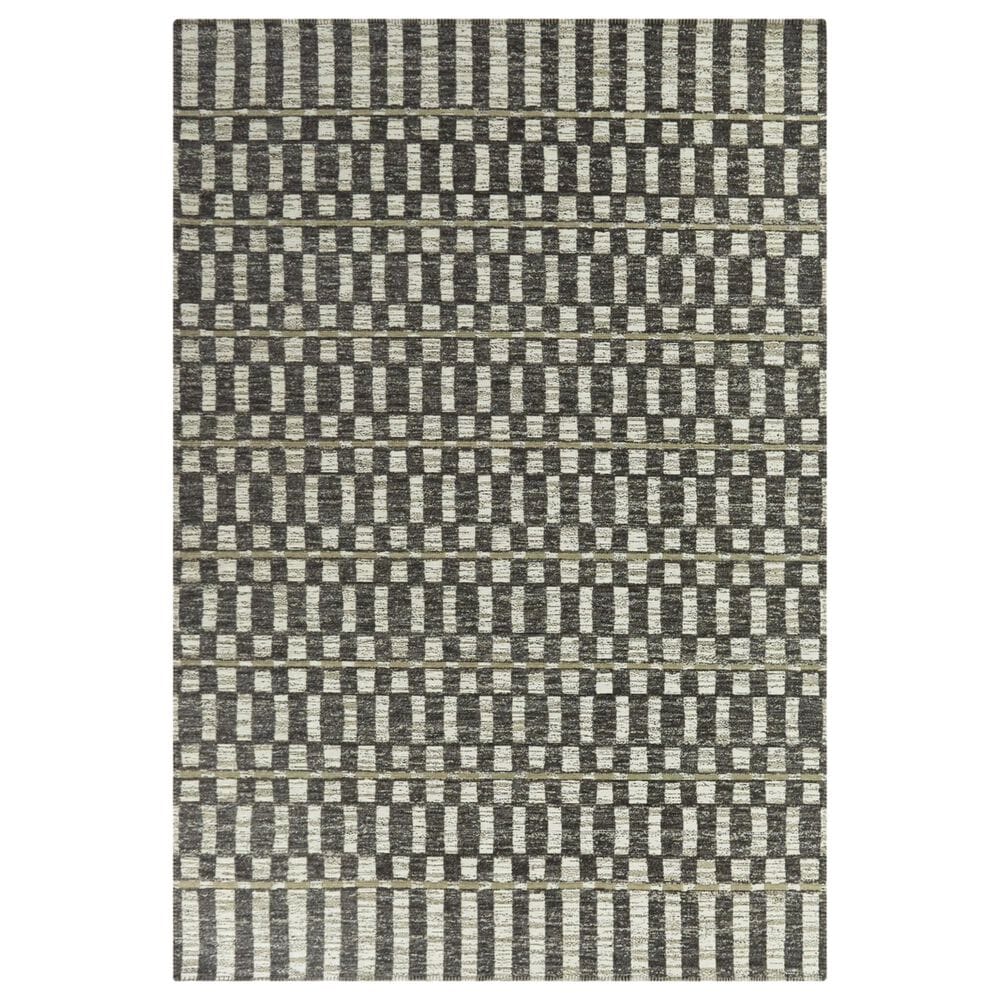 Balta Rugs Lynes Distressed Stripe 5"3" x 7" Charcoal Area Rug, , large
