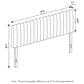 HOMLUX Roanne Queen Upholstered Tufted Headboard in Denim, , large