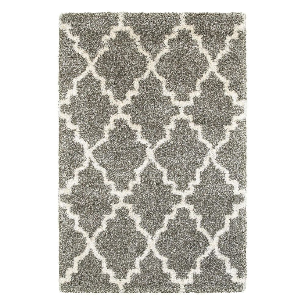 Oriental Weavers Henderson 92E 2"3" x 7"6" Grey/Ivory Runner, , large