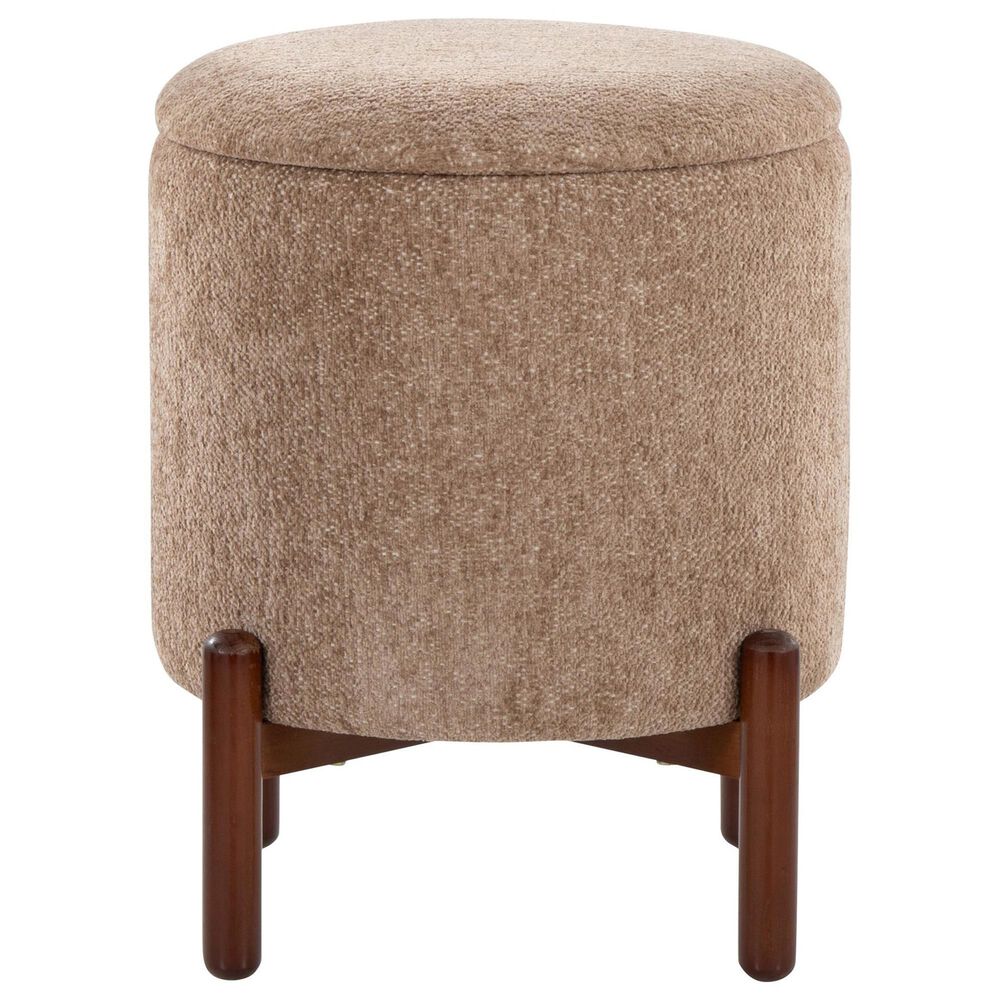 Lumisource Daniella Storage Ottoman in Brown, , large