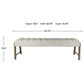 Sterling Timber Elure Upholstered Bench in Latte, , large