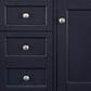 James Martin Vanities Brittany 30" Single Bathroom Vanity in Victory Blue with 3 cm Arctic Fall Solid Surface Top and Rectangle Sink, , large
