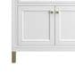 James Martin Vanities Chicago 36" Single Bathroom Vanity in Glossy White with 3 cm Eternal Jasmine Pearl Quartz Top and Rectangular Sink, , large