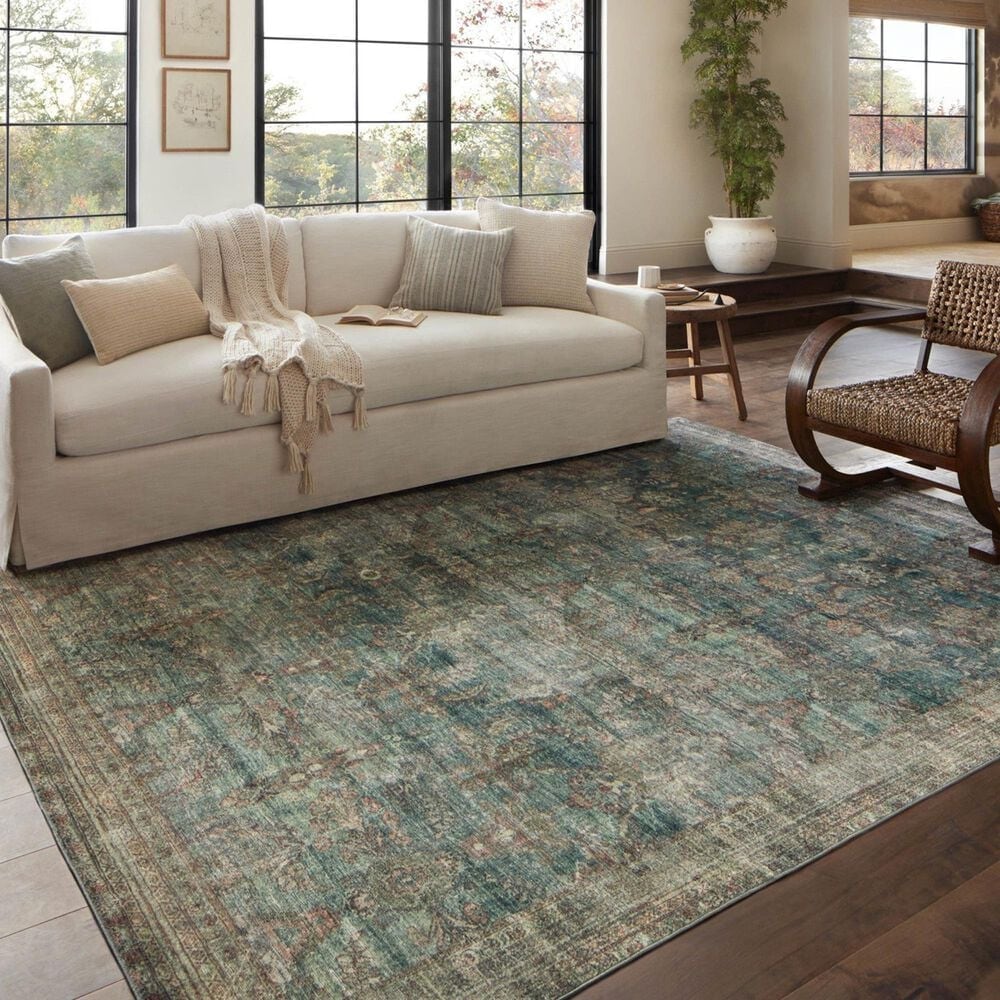 Magnolia Home Banks 5&#39; x 7&#39;6&quot; Ocean and Spice Area Rug, , large