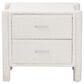 Baxton Studio Laria 2-Drawer Upholstered Nightstand in White, , large