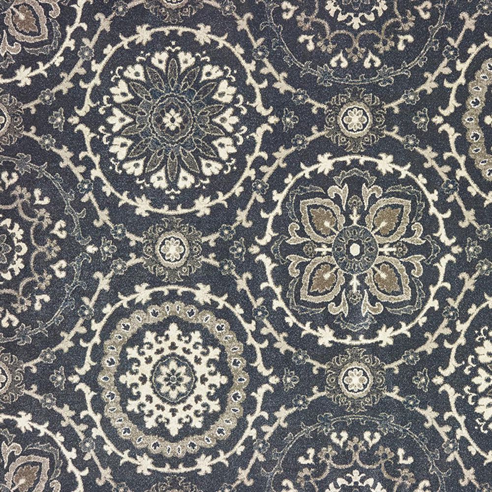 Oriental Weavers Richmond 008E3 7&#39;10&quot; x 10&#39;10&quot; Navy and Ivory Area Rug, , large