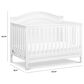 DaVinci Charlie 4-In-1 Convertible Crib and 3-Drawer Dresser in White, , large