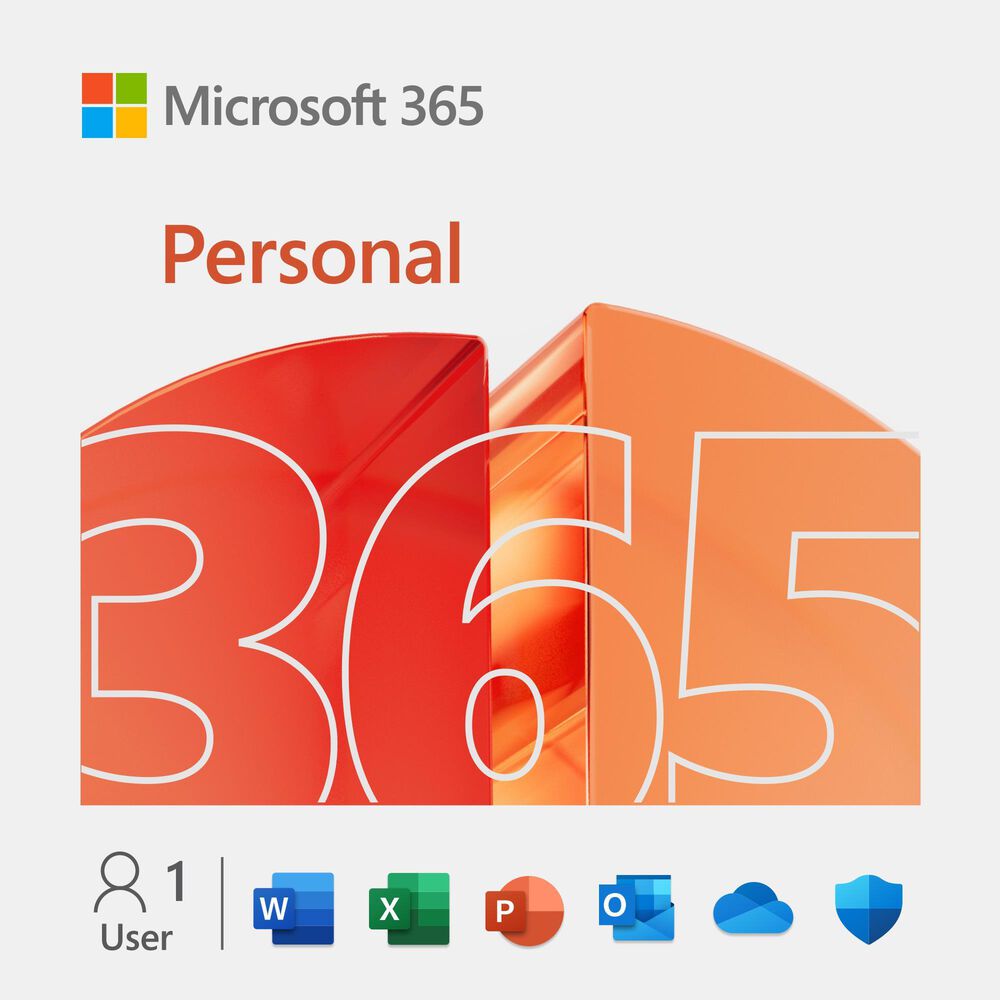 Microsoft 365 Personal Software| 12-Month Subscription, 1 Person | 1TB OneDrive Cloud Storage, , large