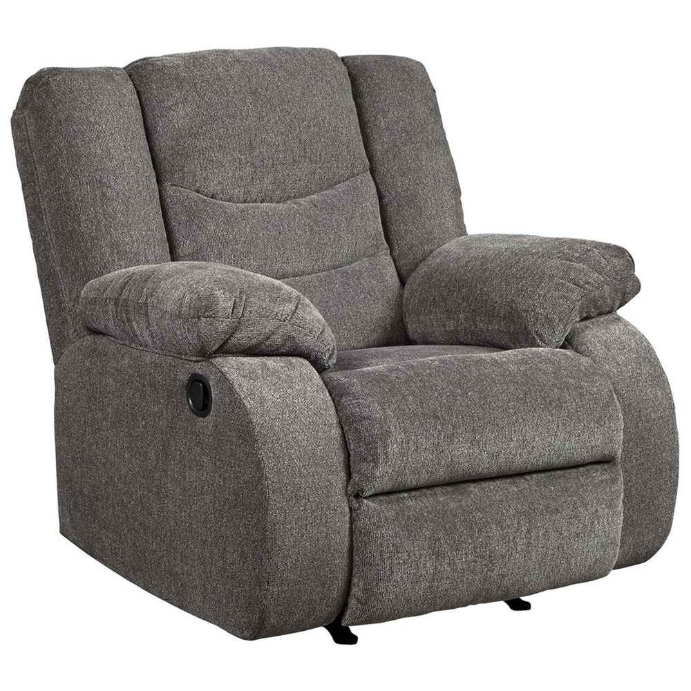 Signature Design by Ashley Tulen Rocker Recliner in Gray Nebraska