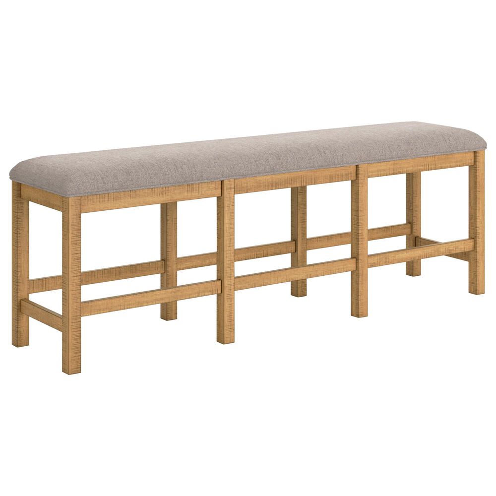 Ashley Havonplane 72" Counter Height Bench in Light Brown, , large