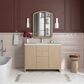 James Martin Vanities Gracyn 48" Single Bathroom Vanity in Coastal Driftwood with 3 cm White Zeus Quartz Top and Rectangular Sink, , large