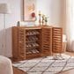 Global Movement Three-Door Shoe Cabinet in Brown, , large
