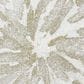 Maple and Jade 39" x 39" Canvas Starburst Abstract Metallic Framed Wall Art with Silver Framed in White, , large