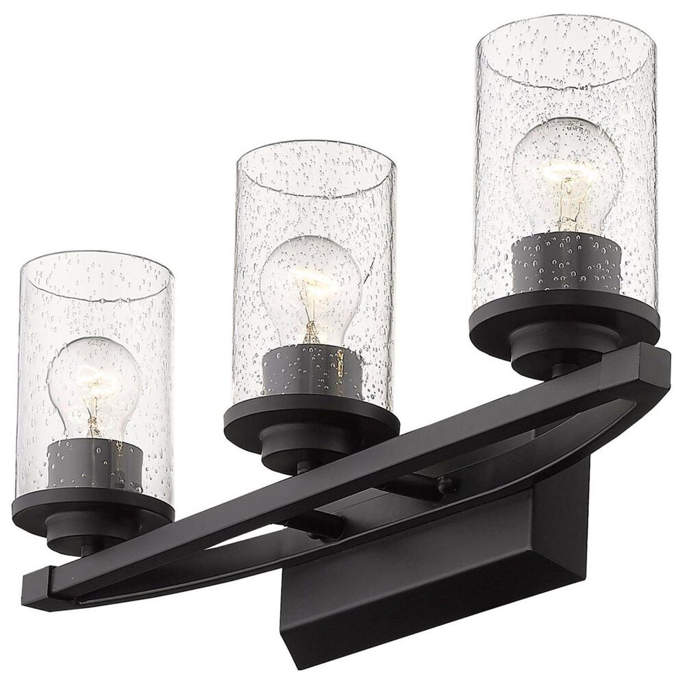 Golden Lighting Mercer 3-Light Bath Vanity in Matte Black, , large