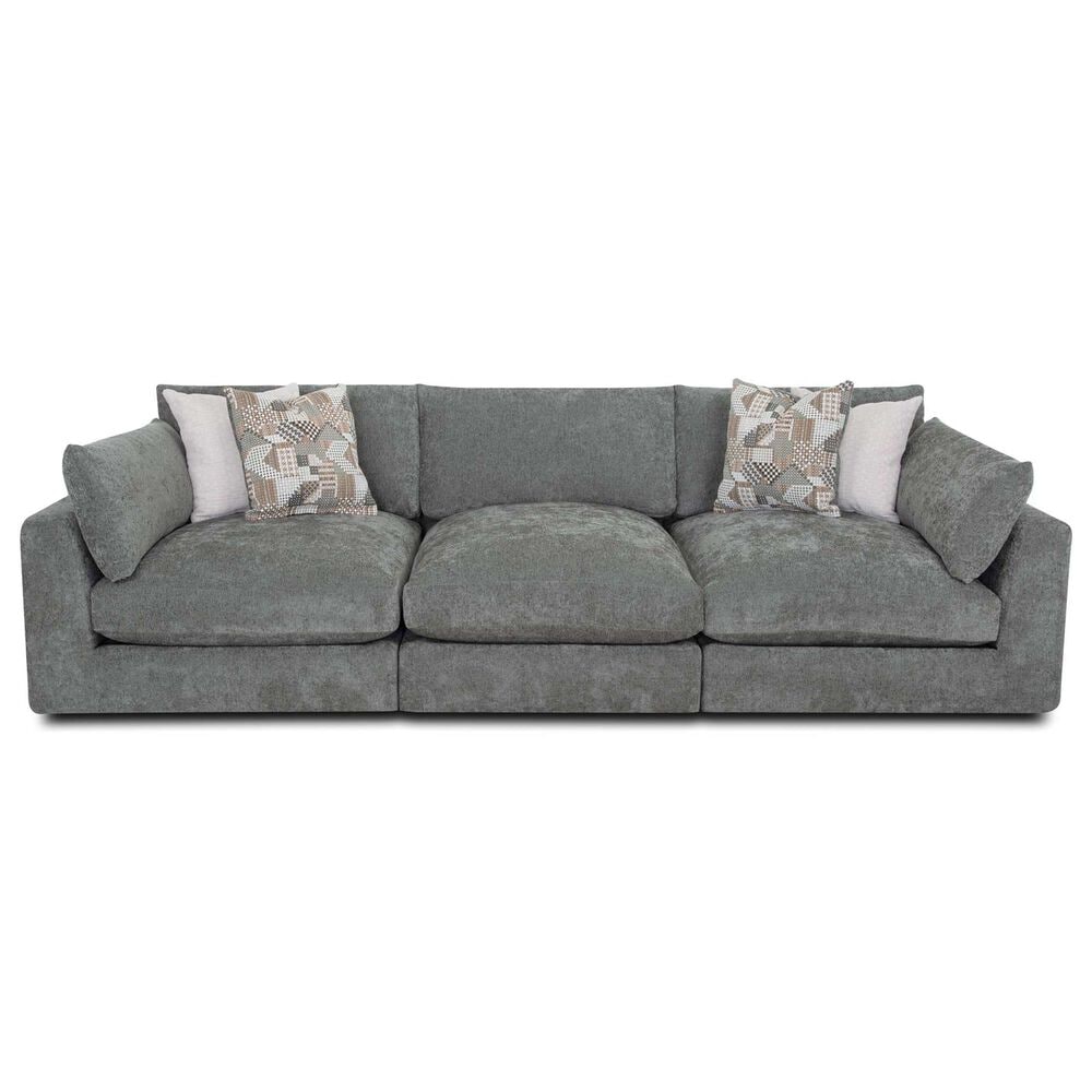 Moore Furniture Dreamscape Seurat 4-Piece Stationary L-Shaped Reversible Sectional in Linwood Green Bay, , large