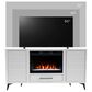 Legends Home Malibu 64" Corner Fireplace Console in White, , large