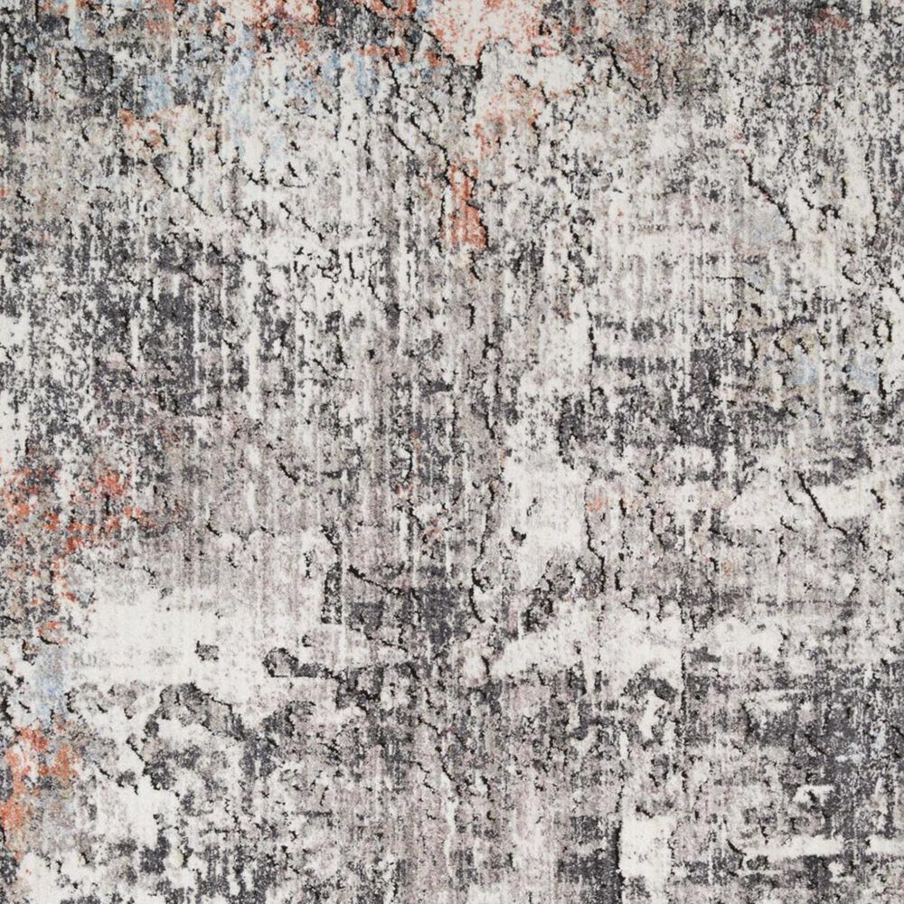 Loloi Medusa MED-01 2&#39;4&quot; x 4&#39; Ivory and Granite Scatter Rug, , large