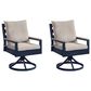 Ashley East Beach Swivel Chair in Navy Blue and Driftwood (Set of 2), , large