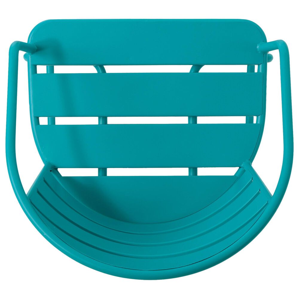 Hearth and Haven Santa Monica 3-Piece Outdoor Bistro Set in Teal, , large
