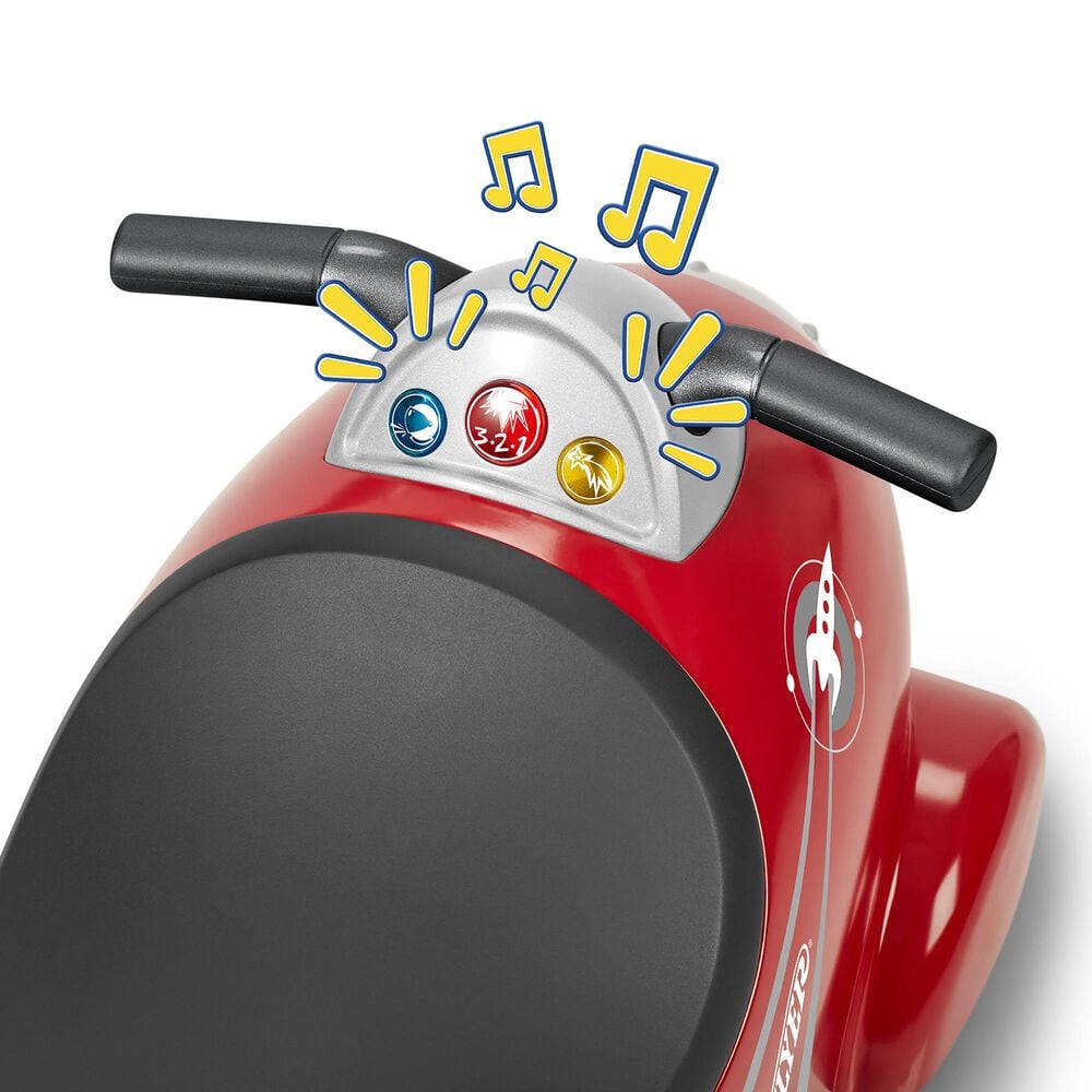 Radio Flyer Ride-On Retro Rocket Toy in Red, , large