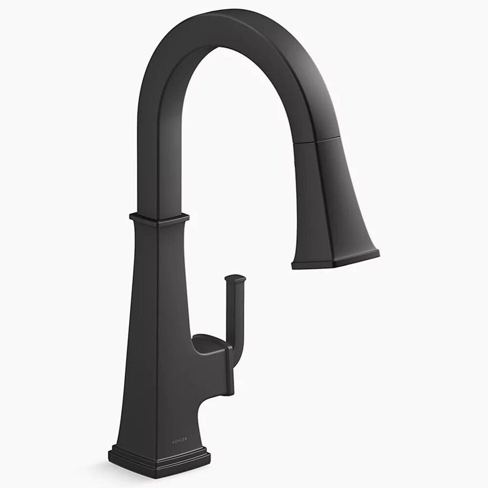 Kohler Riff Pull-Down Kitchen Sink Faucet in Matte Black, , large