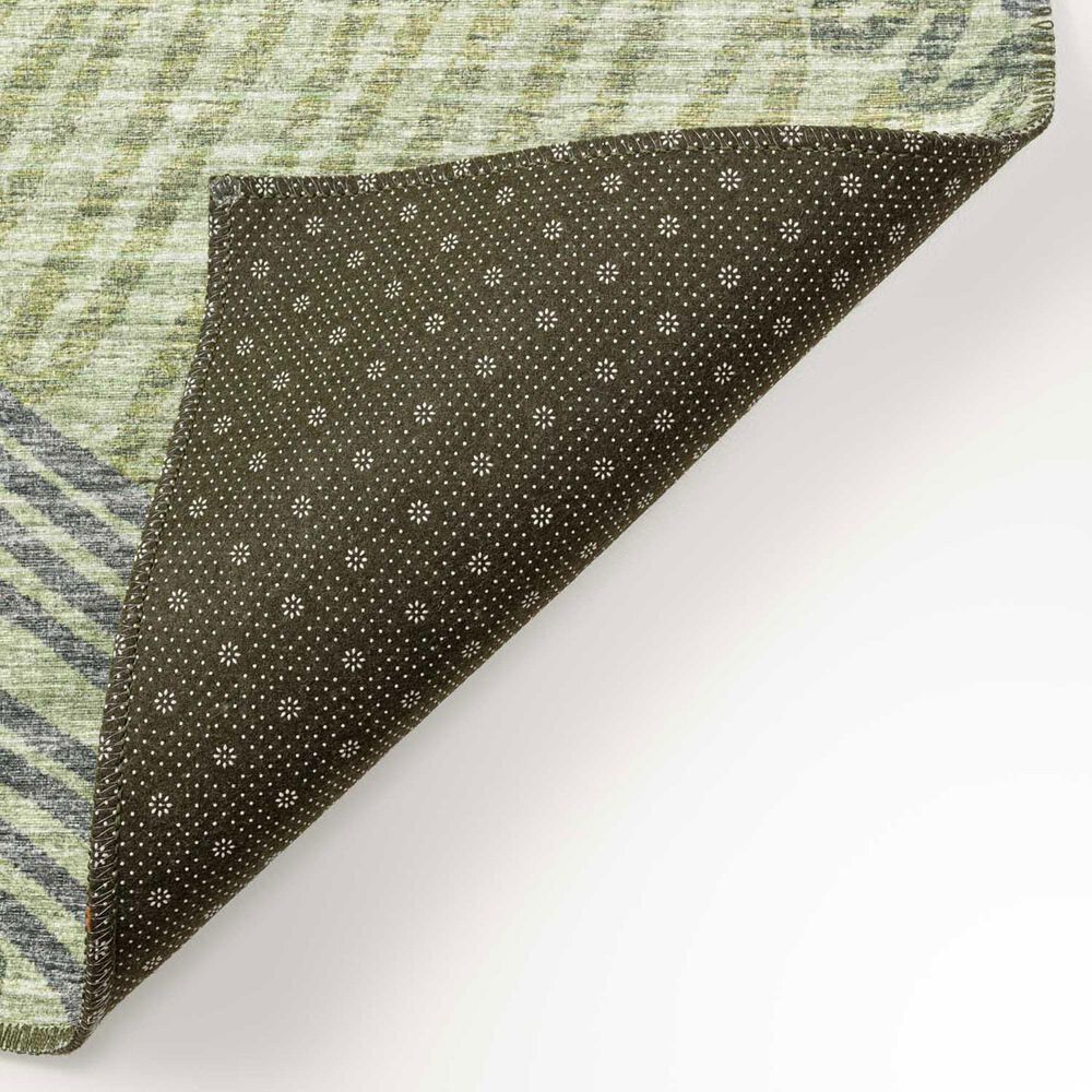 Dalyn Rug Company Sedona Floral 2&#39;3&quot; x 12&#39; Moss Indoor/Outdoor Performance Runner, , large