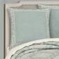 J. Queen New York Tranquility 26" Square Euro Pillow Sham in Aqua, , large