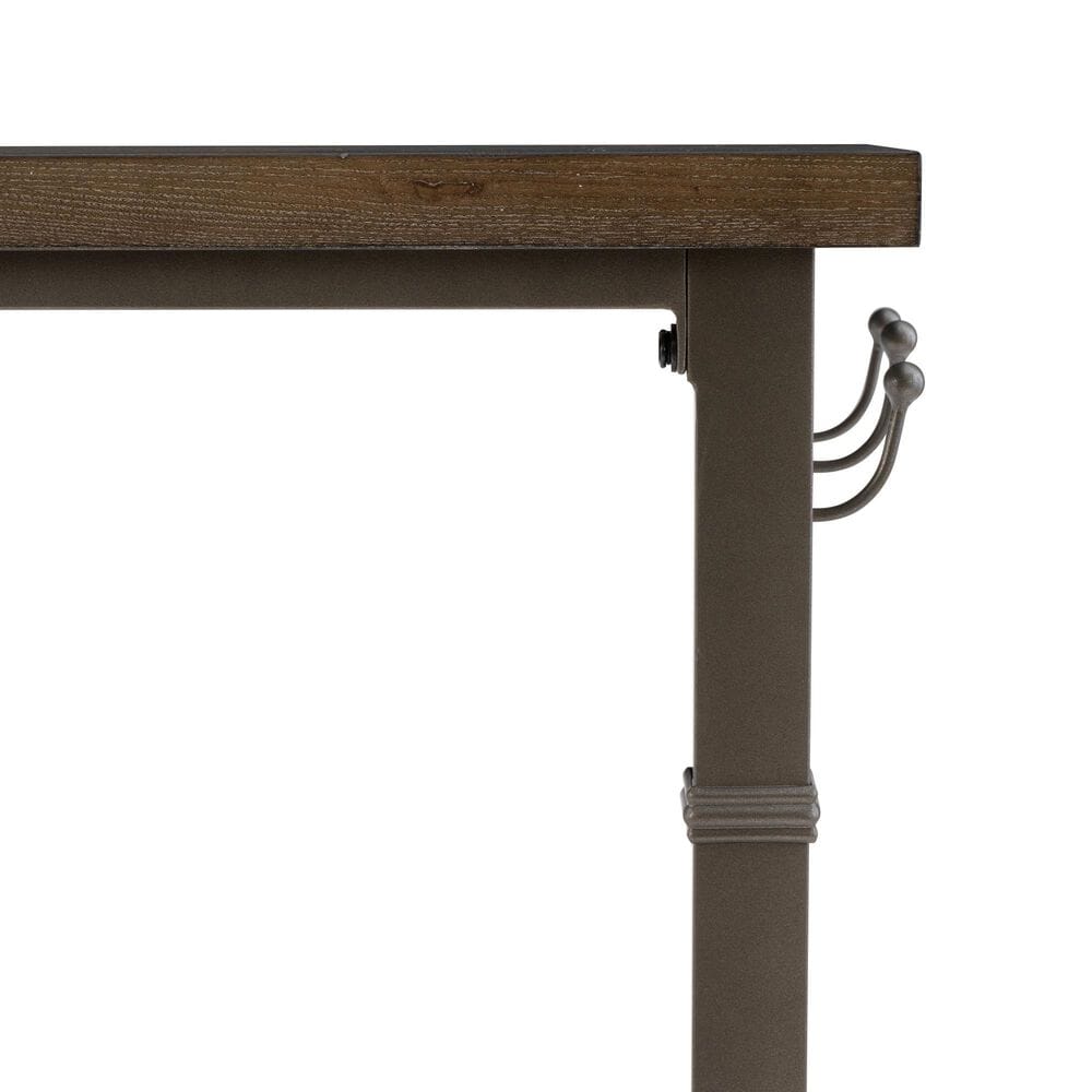 Linon Home Decor Austin 3-Piece Pub Set in Pewter and Grey Wash, , large