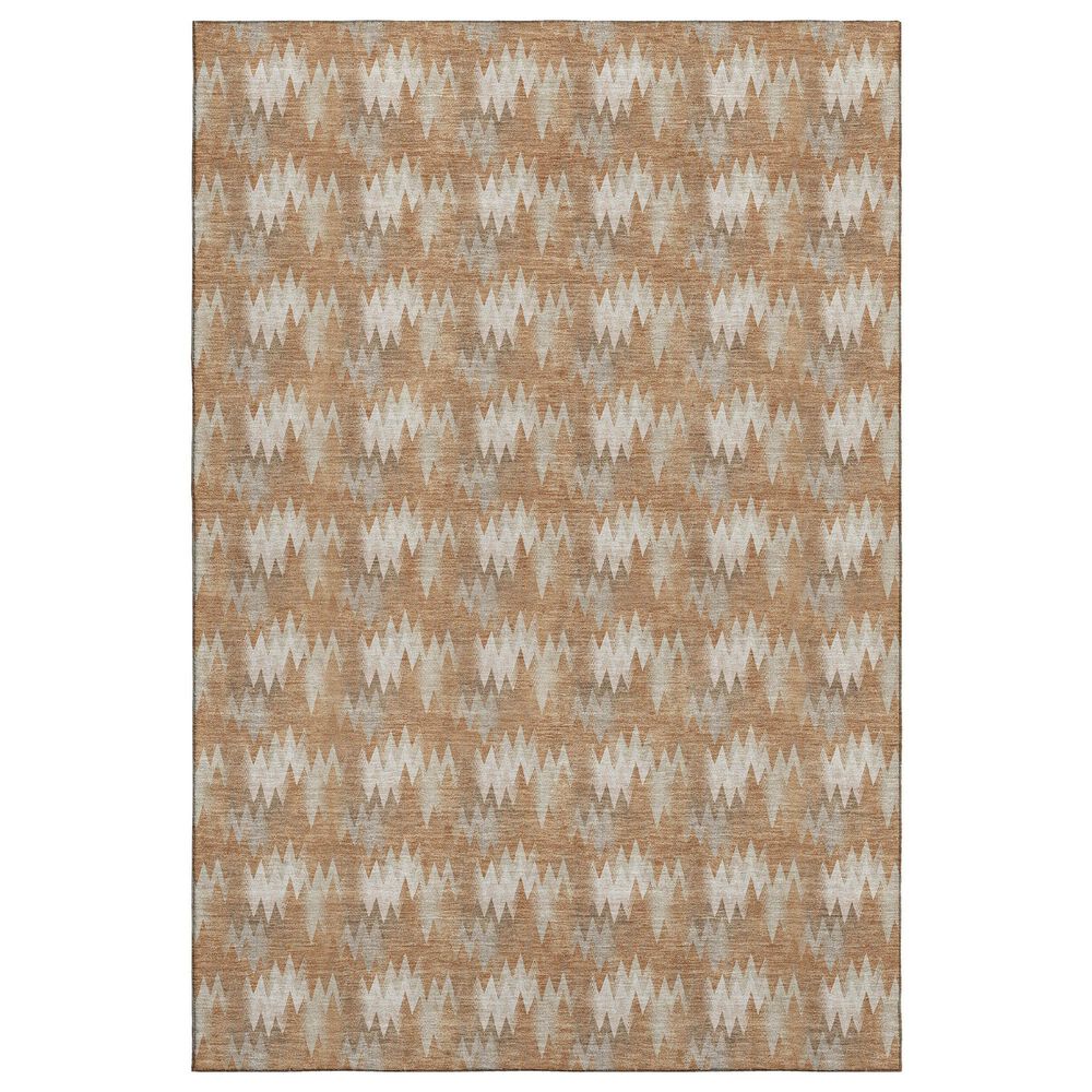 Dalyn Rug Company Soft Essentials Chevron Copper 3" x 5" Area Rug, , large