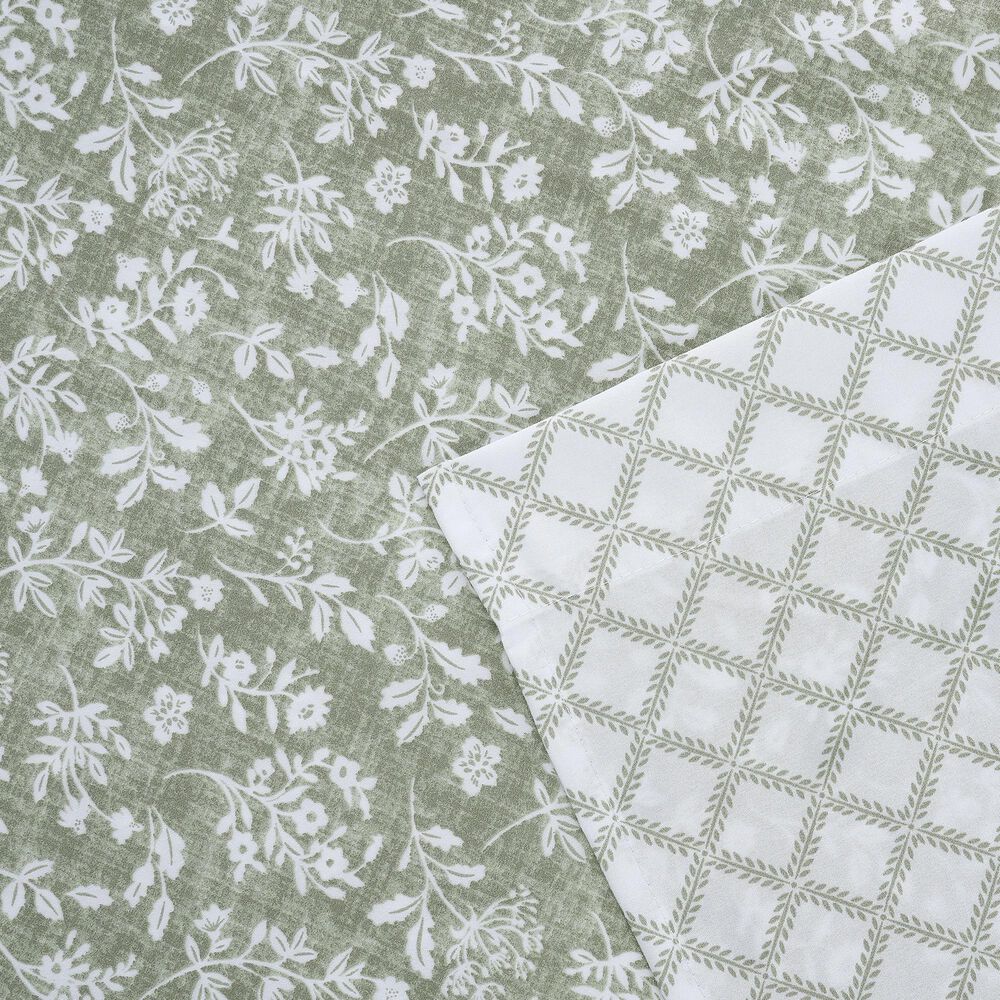 BCP Home Pergola 6-Piece Full Reversible Sheet Set in Green Tea, , large