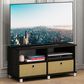 HOMLUX 37.8" Entertainment Center TV Stand with Bin Drawers in Espresso, , large