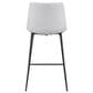 Zuo Modern Byron Counter Chair in White/Black, , large