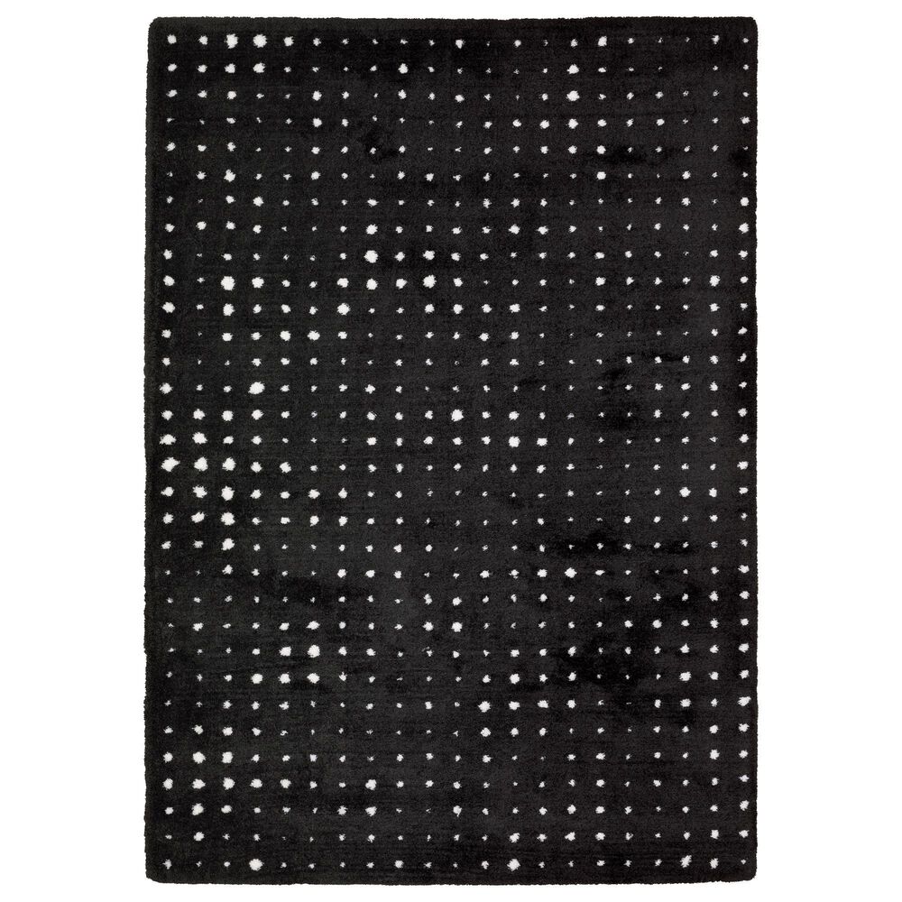 Oriental Weavers Galileo GAL04 Black and Ivory 9"10" x 12"10" Area Rug, , large