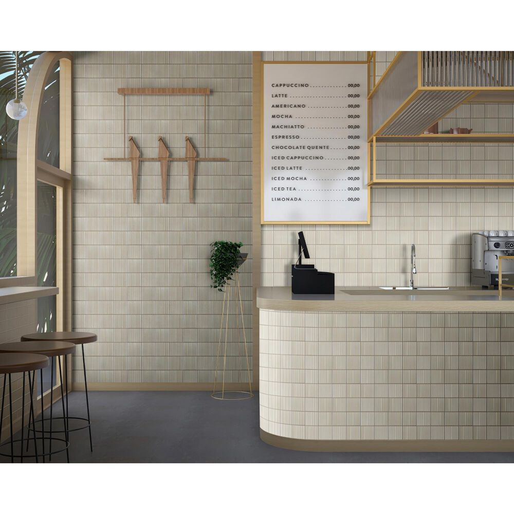 Emser Kanji Erimo 4" x 4" Square on 12" x 16" Glossy Porcelain Tile, , large