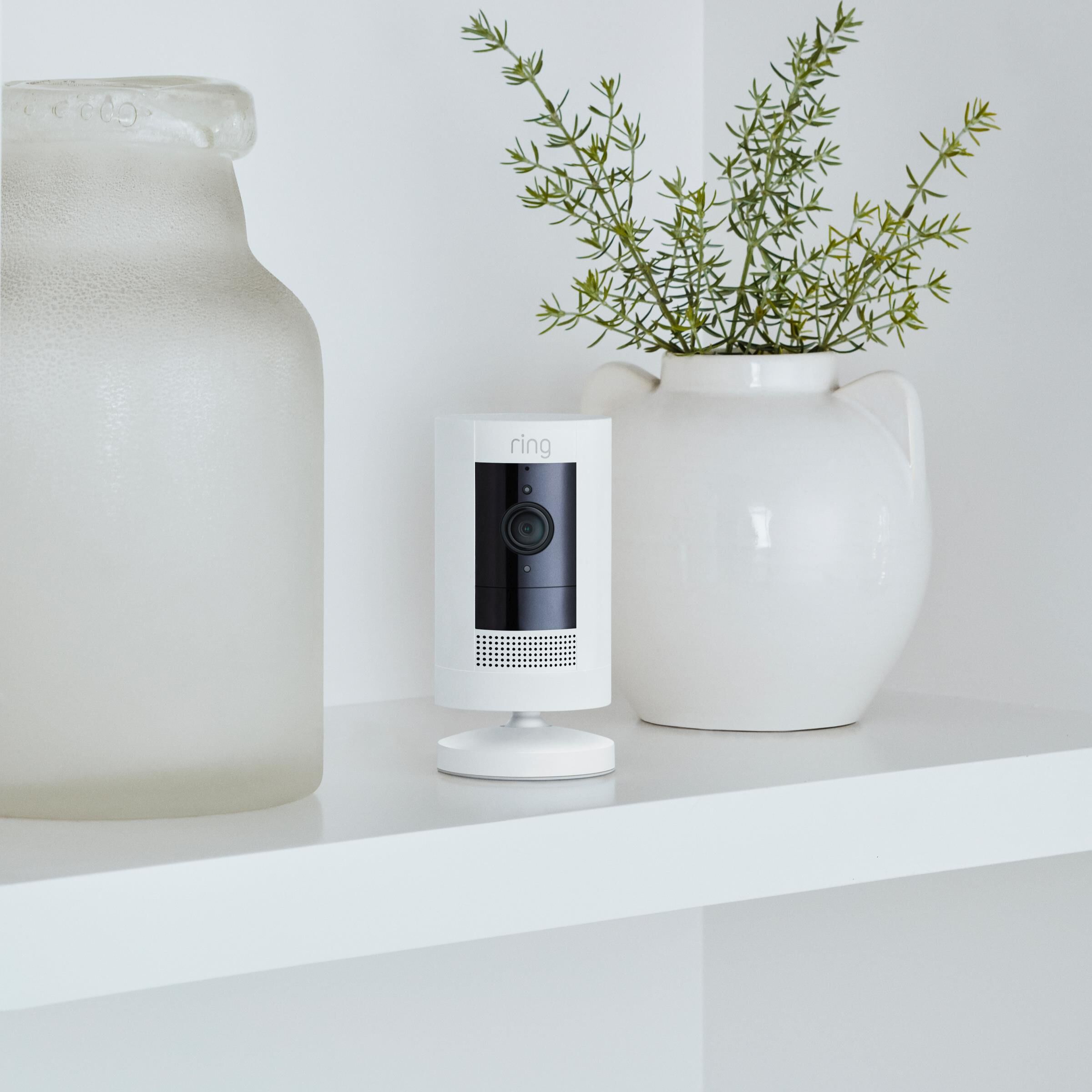 Ring Stick Up Cam Battery in White | NFM