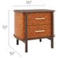 Modway Coralie 2 Drawer Nightstand in Walnut Tan, , large