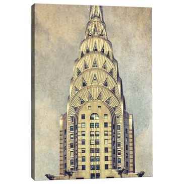 Lumaprints NYC Chrysler Top  24" x 16" Wall Art in Multicolor, , large