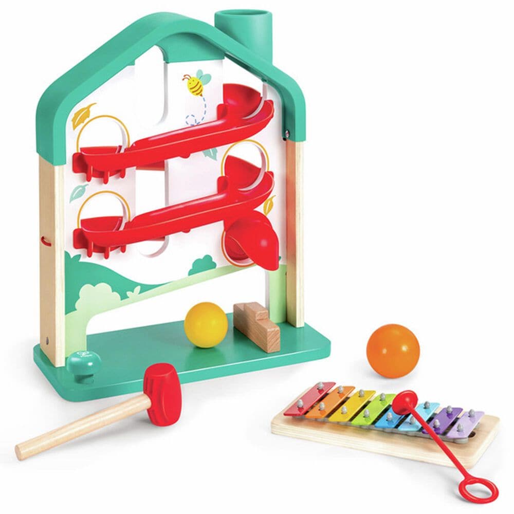 Hape Toys Melody Mansion Ball Run in Multicolor, , large