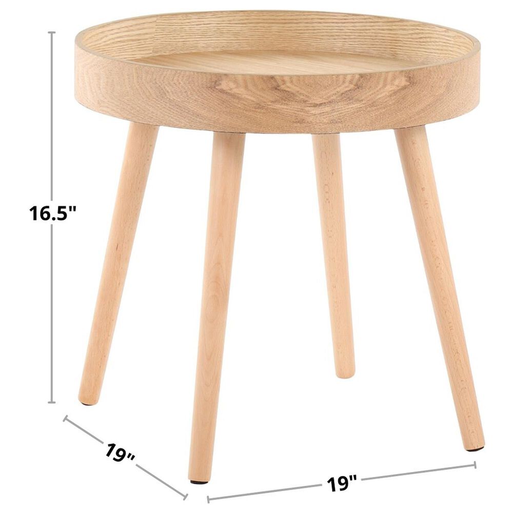 Lumisource Pebble Side Table in Natural &#40;Set of 2&#41;, , large