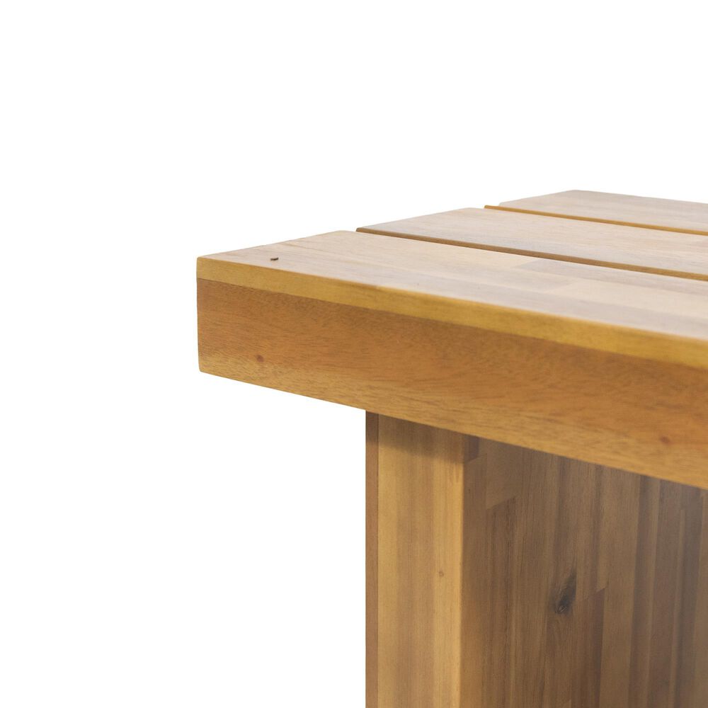 Hearth and Haven Nahanni Outdoor Bench in Natural, , large