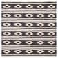 Safavieh Micro-Loop MLP153H 5" Square Charcoal and Ivory Area Rug, , large