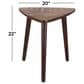 Maple and Jade Triangle End Table in Brown, , large
