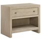 Furniture Worldwide Oasis 1-Drawer Nightstand in Dockside with USB Ports and AC Outlets, , large