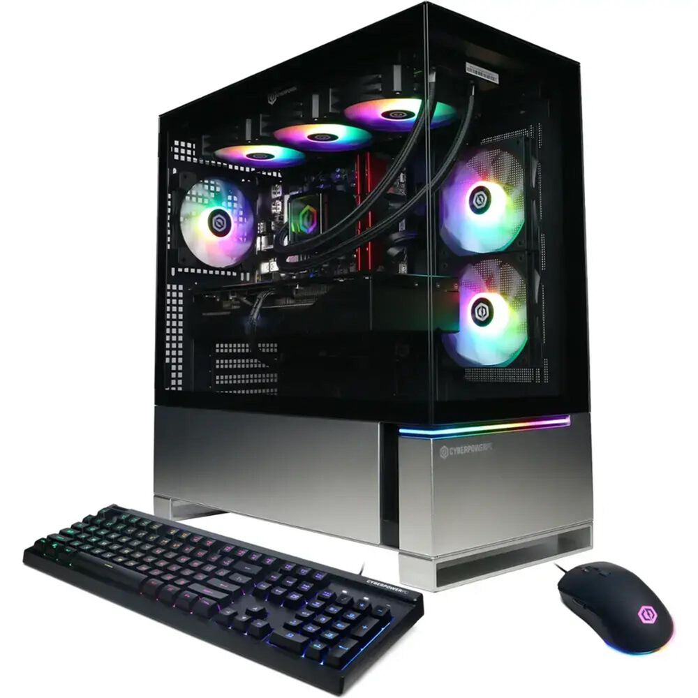 CyberPowerPC Gamer Supreme Gaming Desktop PC | AMD Ryzen 9 9900X - 32GB RAM - NVIDIA GeForce RTX 5080 Graphics - 2TB SSD in Black, , large