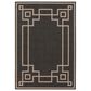 Surya Alfresco 8"10" x 12"10" Black, Brown and Beige Indoor/Outdoor Area Rug, , large