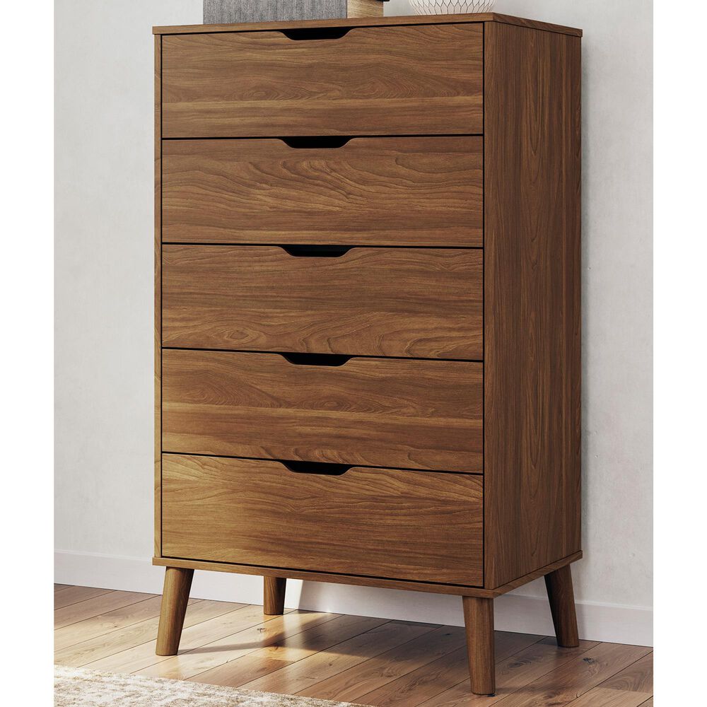 Ashley Fordmont 5-Drawer Chest in Auburn, , large