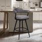 Blue River Amador 26" Counter Stool with Vintage Gray Cushion in Black Powder Coated, , large