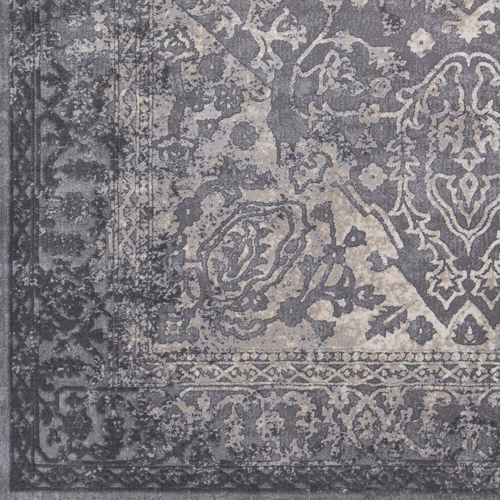 Surya Tibetan TBT-2300 5&#39;3&quot; x 7&#39;6&quot; Charcoal, Ivory and Khaki Area Rug, , large