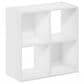 HOMLUX 4-Cube Open Shelf Bookshelf in White, , large